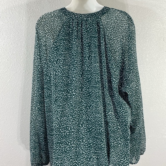 Joie Green Arctic Animal Spot Balloon Long Sleeve Dress XXL RR8 - Picture 11 of 13